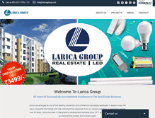 Tablet Screenshot of laricagroup.com